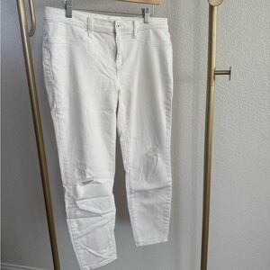 White Distressed Women Jeans